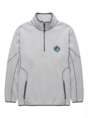 Antiqua World Series of Golf Men's Large Light Gray Half-Zip Fleece Pullover